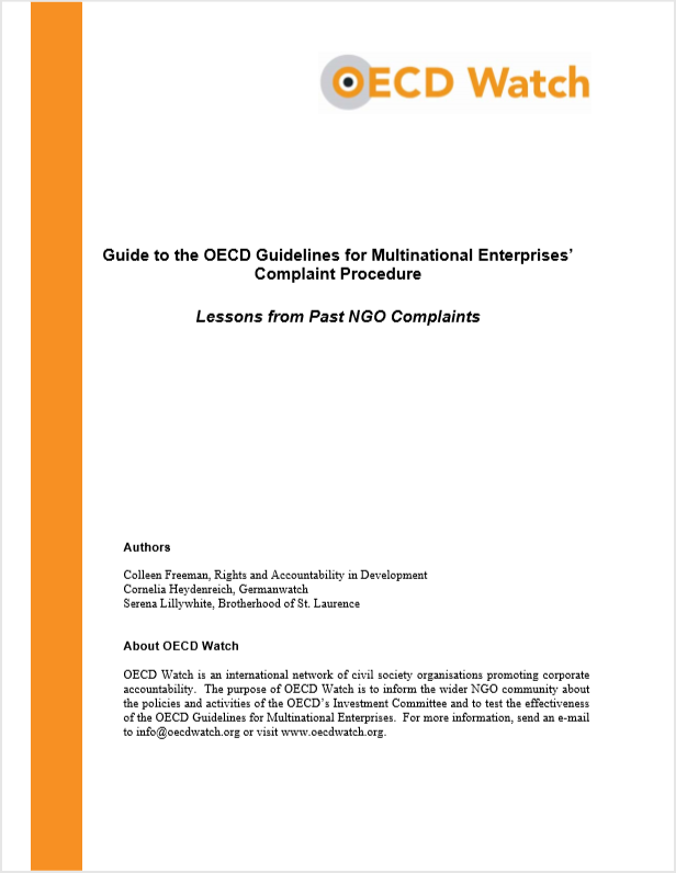 publication cover - Guide Complaint Procedure