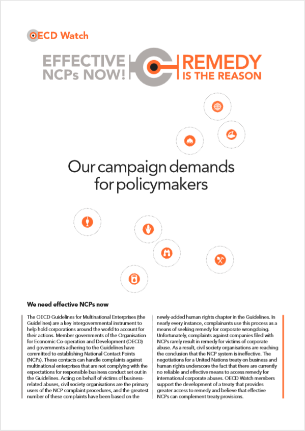 publication cover - Effective NCPs now! Remedy is the reason