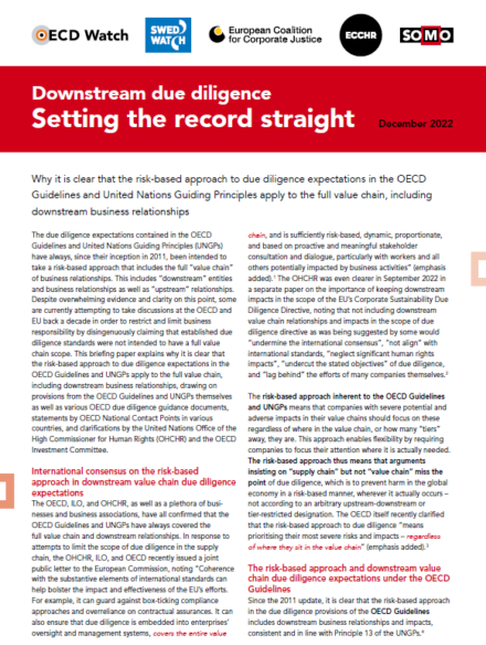 publication cover - Setting the record straight