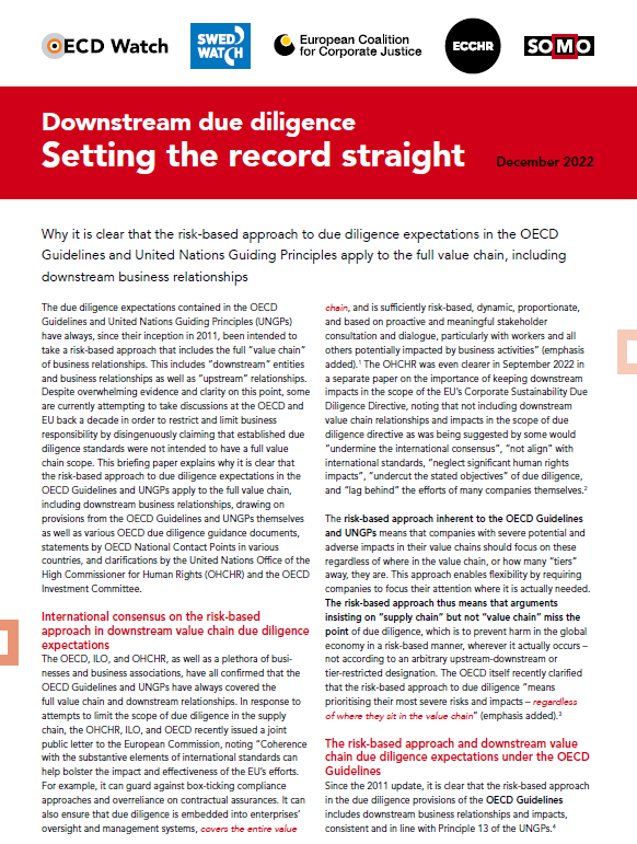 publication cover - Setting the record straight