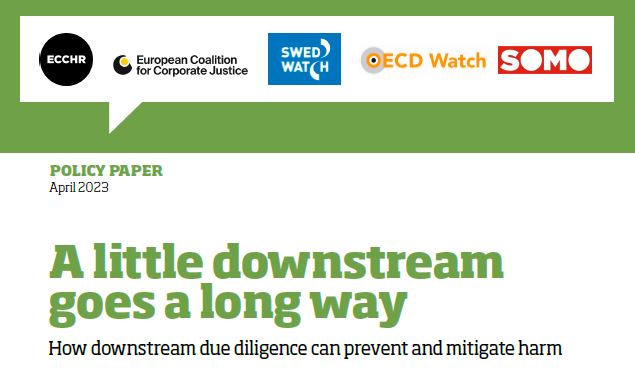 publication cover - A little downstream goes a long way
