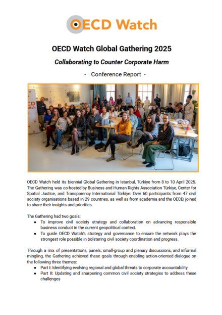 publication cover - OECD Watch Global Gathering 2025 Conference Report