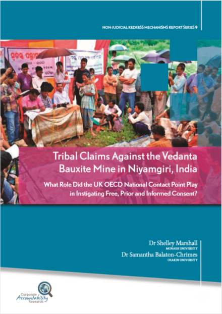 publication cover - Case study:  Tribal claims against the Vedanta Bauxite Mine in Niyamgiri, India