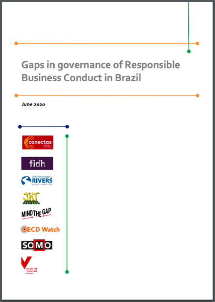 publication cover - Gaps in Governance of Responsible Business Conduct in Brazil